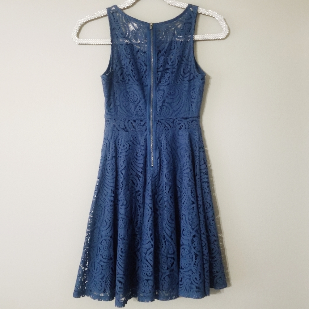 American Rag blue lace dress XS - Picture 3 of 8